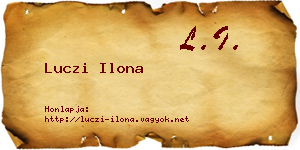 Luczi Ilona névjegykártya